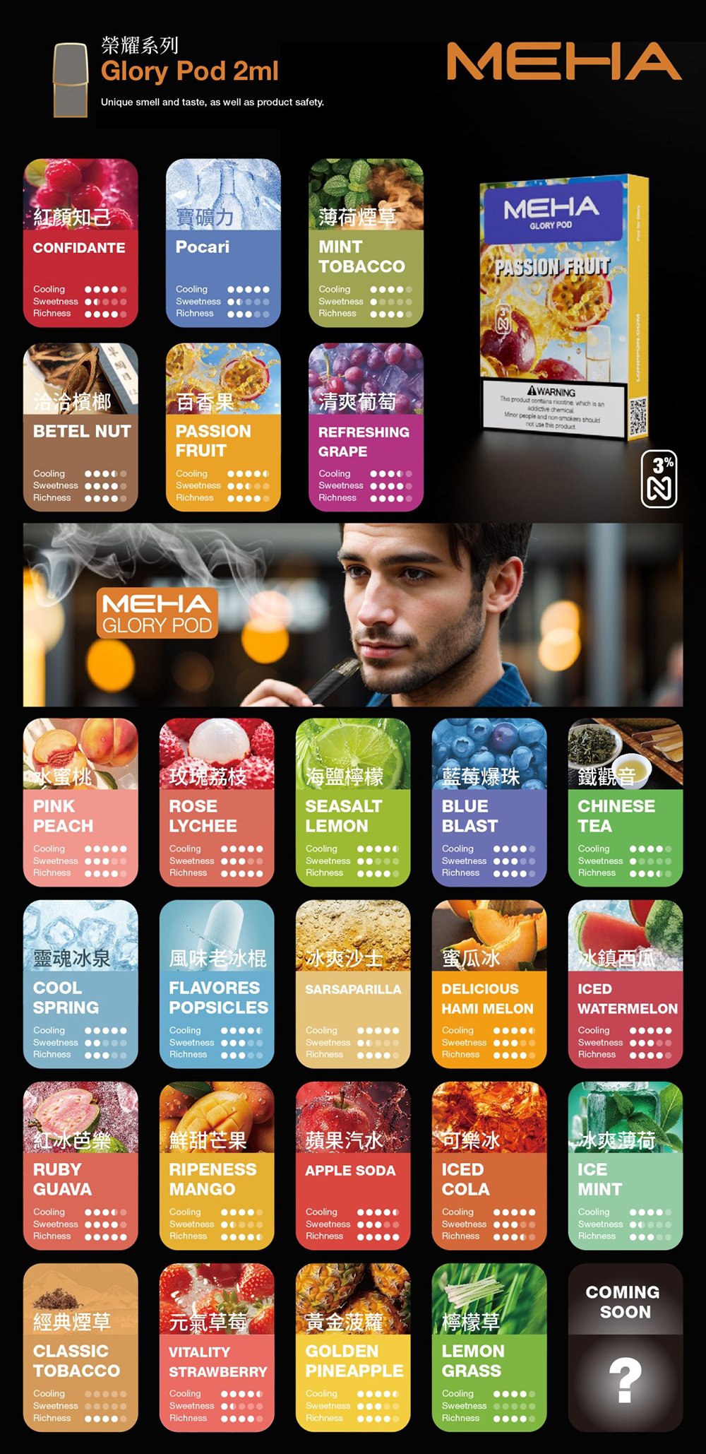 MEHA魅嗨一代通用煙彈|陶瓷芯霧化|3顆裝|通用1代主機:圖片 2